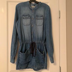 Dallin Chase Denim Romper. Sz. M